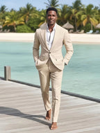 Dean | Men's Slim-Fit Two-Piece Suit, Tailored Blazer Suit | Direct Attire | Rosa claro