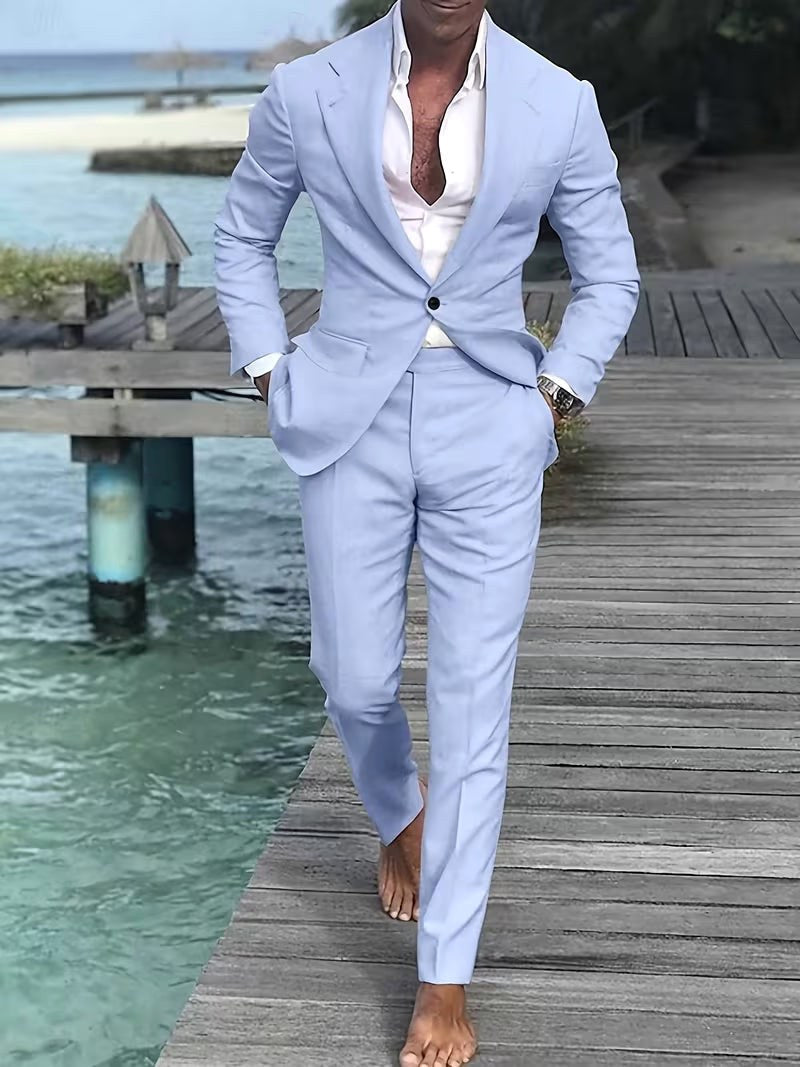 Dean | Men's Slim-Fit Two-Piece Suit, Tailored Blazer Suit | Direct Attire