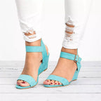 Delaney | Women's Orthopedic Wedge Sandals With Ankle Strap, Supportive Summer Footwear for Walking and Everyday Wear