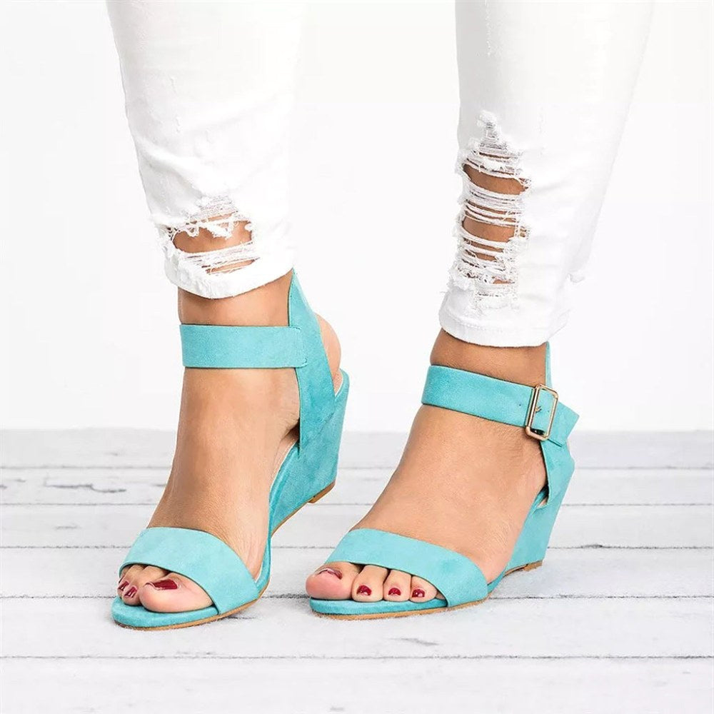 Delaney | Women's Orthopedic Wedge Sandals With Ankle Strap, Supportive Summer Footwear for Walking and Everyday Wear