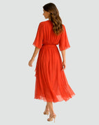 Delaney | Women's Wrap Maxi Dress, Flattering Summer Dress for Holidays and Everyday Wear, Flattering Summer Dress for Holidays and Everyday Wear - image 3