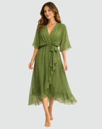 Delaney | Women's Wrap Maxi Dress, Flattering Summer Dress for Holidays and Everyday Wear, Flattering Summer Dress for Holidays and Everyday Wear - image 4