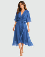Delaney | Women's Wrap Maxi Dress, Flattering Summer Dress for Holidays and Everyday Wear, Flattering Summer Dress for Holidays and Everyday Wear - image 8