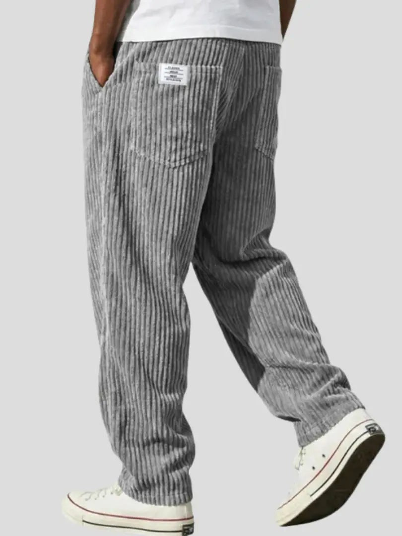 Dylan | Men's Corduroy Trousers, Classic Everyday Trousers | Direct Attire | Blue