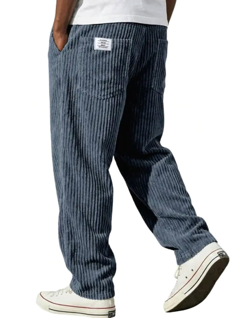 Dylan | Men's Corduroy Trousers, Classic Everyday Trousers | Direct Attire | Khaki