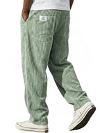 Dylan | Men's Corduroy Trousers, Classic Everyday Trousers | Direct Attire | White
