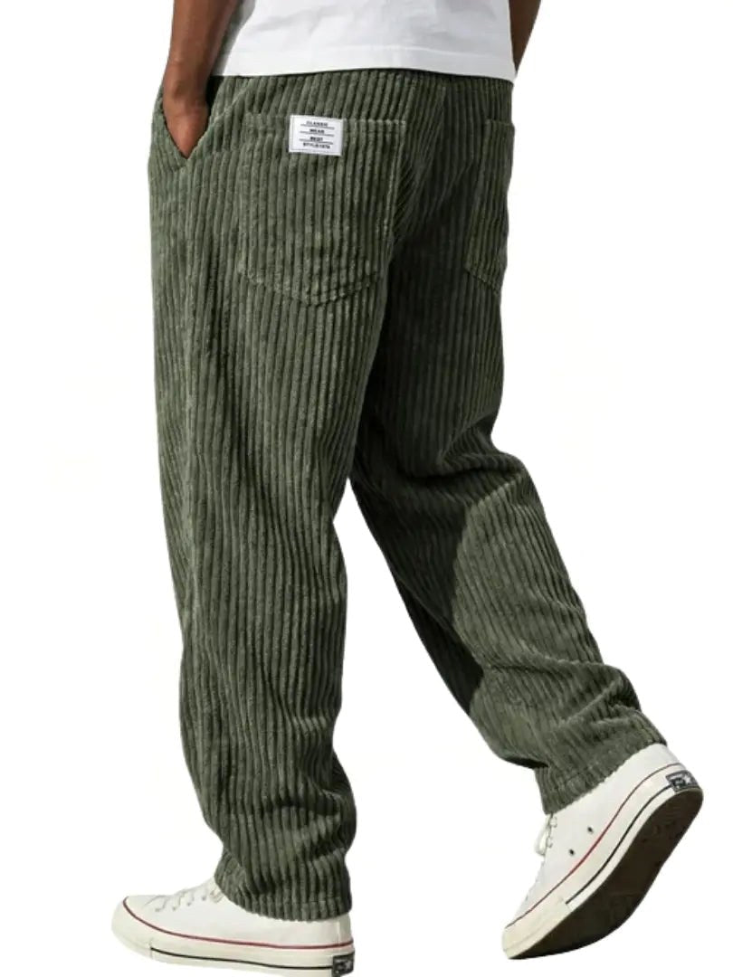 Dylan | Men's Corduroy Trousers, Classic Everyday Trousers | Direct Attire | Brown