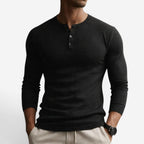 Dylan | Women's Fitted Ribbed Cotton Shirt, Button Collar Blouse | Direct Attire | Negro