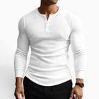 Dylan | Women's Fitted Ribbed Cotton Shirt, Button Collar Blouse | Direct Attire | Gris