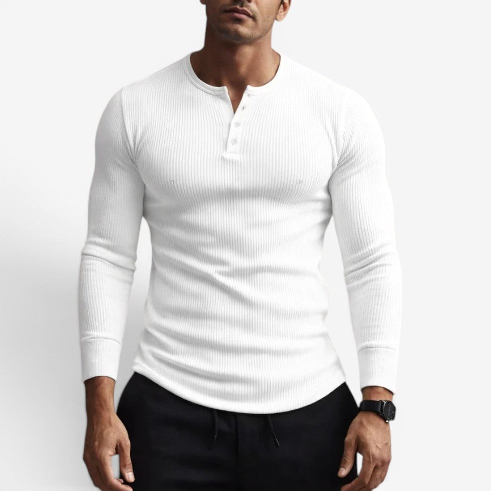 Dylan | Women's Fitted Ribbed Cotton Shirt, Button Collar Blouse | Direct Attire