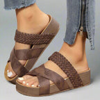 Eliza | Women's Orthopedic Sandals, Padded Insole Sandals | Direct Attire | Brown