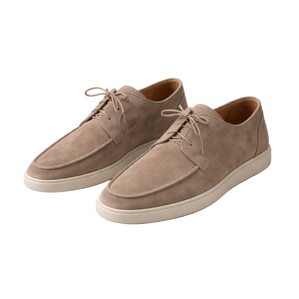 Ethan | Men's Suede Loafers with Lace-Up Fastening, Closed-Toe Loafers | Direct Attire