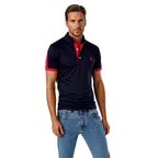 Finn | Men's Classic Polo Shirt, Contrast-Trim Casual Shirt | Direct Attire