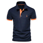 Finn | Men's Classic Polo Shirt, Contrast-Trim Casual Shirt | Direct Attire