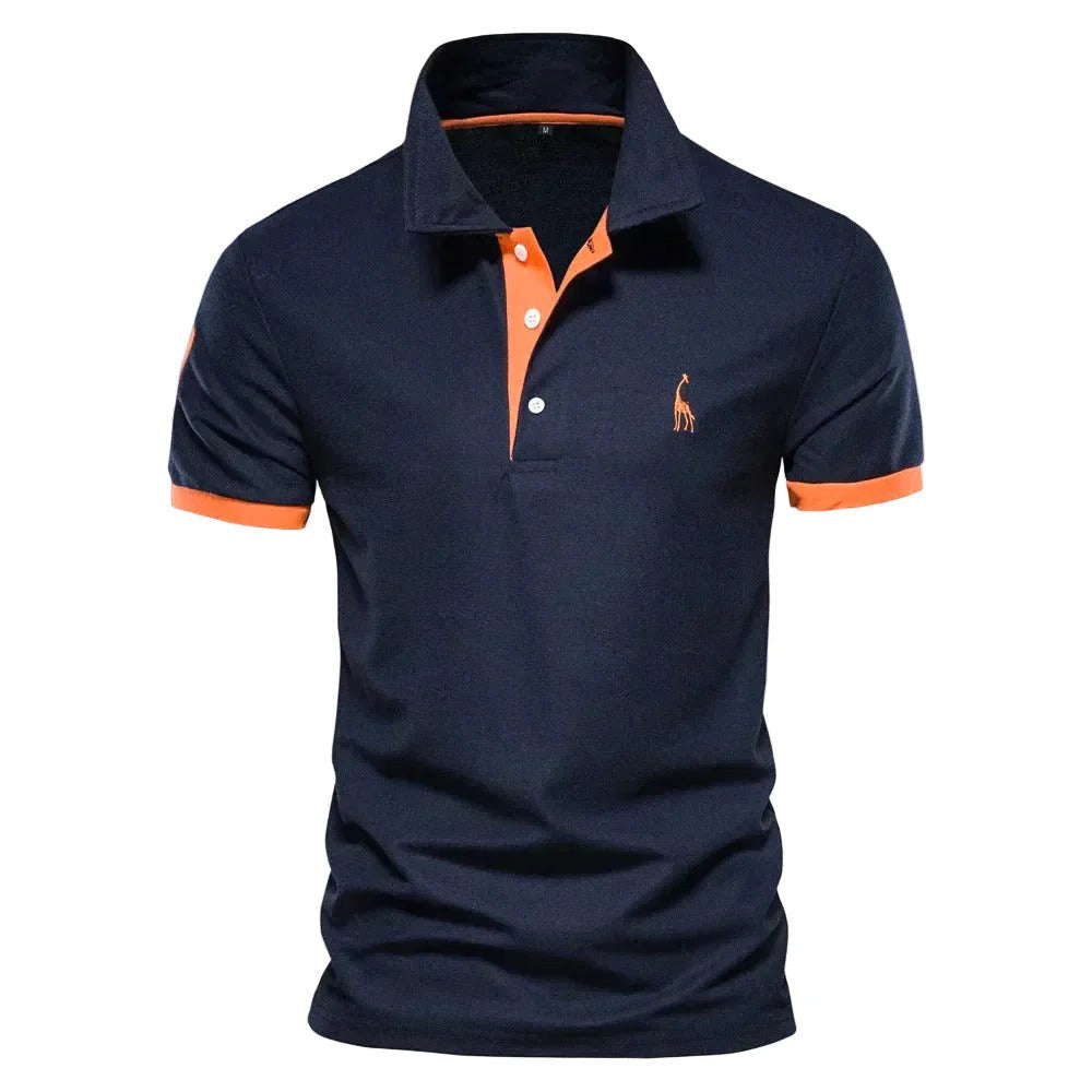 Finn | Men's Classic Polo Shirt, Contrast-Trim Casual Shirt | Direct Attire