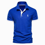 Finn | Men's Classic Polo Shirt, Contrast-Trim Casual Shirt | Direct Attire