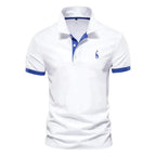 Finn | Men's Classic Polo Shirt, Contrast-Trim Casual Shirt | Direct Attire