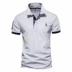 Finn | Men's Classic Polo Shirt, Contrast-Trim Casual Shirt | Direct Attire