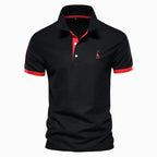 Finn | Men's Classic Polo Shirt, Contrast-Trim Casual Shirt | Direct Attire