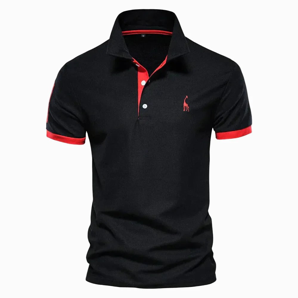 Finn | Men's Classic Polo Shirt, Contrast-Trim Casual Shirt | Direct Attire