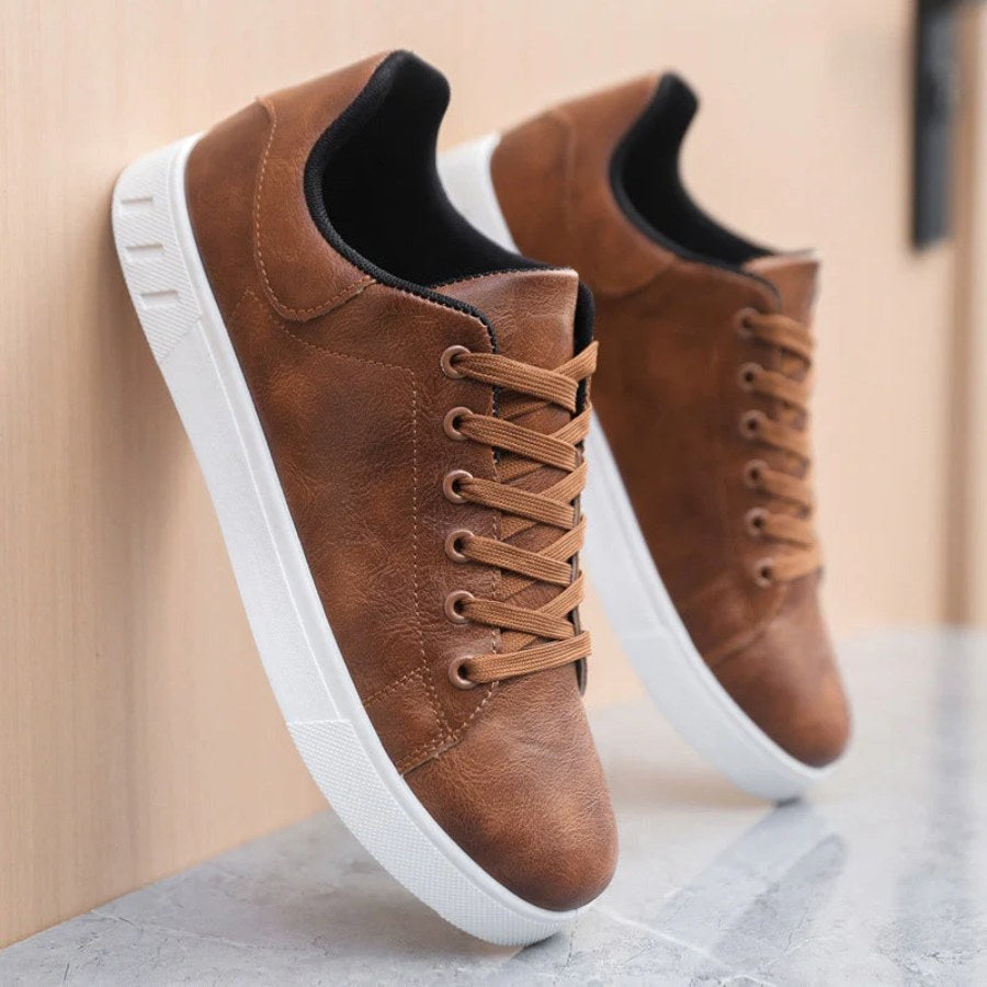 Finn | Men's Leather Trainers, Smart Casual Shoes | Direct Attire