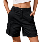 Florence | Women's Cargo Shorts with Lateral Pockets, Relaxed-Fit Shorts | Direct Attire
