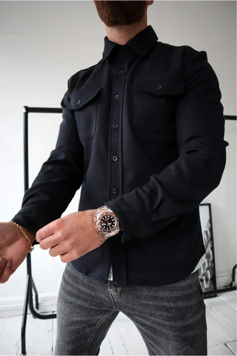 Flynn | Men's Casual Overshirt, Relaxed Layering Shirt | Direct Attire