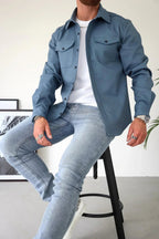 Flynn | Men's Casual Overshirt, Relaxed Layering Shirt | Direct Attire