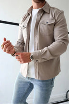 Flynn | Men's Casual Overshirt, Relaxed Layering Shirt | Direct Attire
