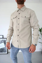 Flynn | Men's Casual Overshirt, Relaxed Layering Shirt | Direct Attire