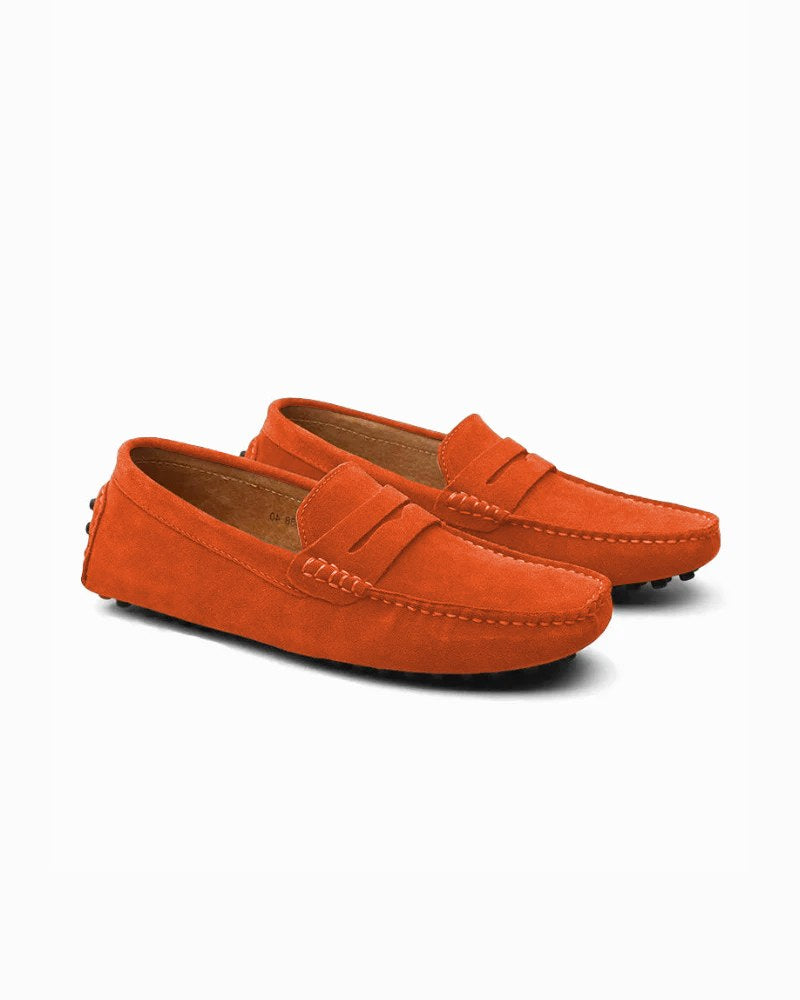 Flynn | Men's Suede-Effect Loafers, Slip-On Comfort Loafers | Direct Attire