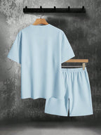 Gavin | Men's Oversized T-Shirt Shorts Set, Short-Sleeve Lounge Set | Direct Attire | Wit
