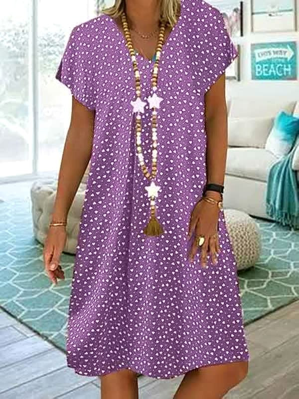 Georgia | Women's Lightweight Summer Dress, Polka Dot Midi Dress | Direct Attire