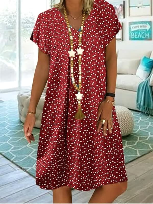 Georgia | Women's Lightweight Summer Dress, Polka Dot Midi Dress | Direct Attire