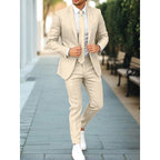 Hamish | Men's Casual Two-Piece Suit, Modern Tailored Suit | Direct Attire | Beige