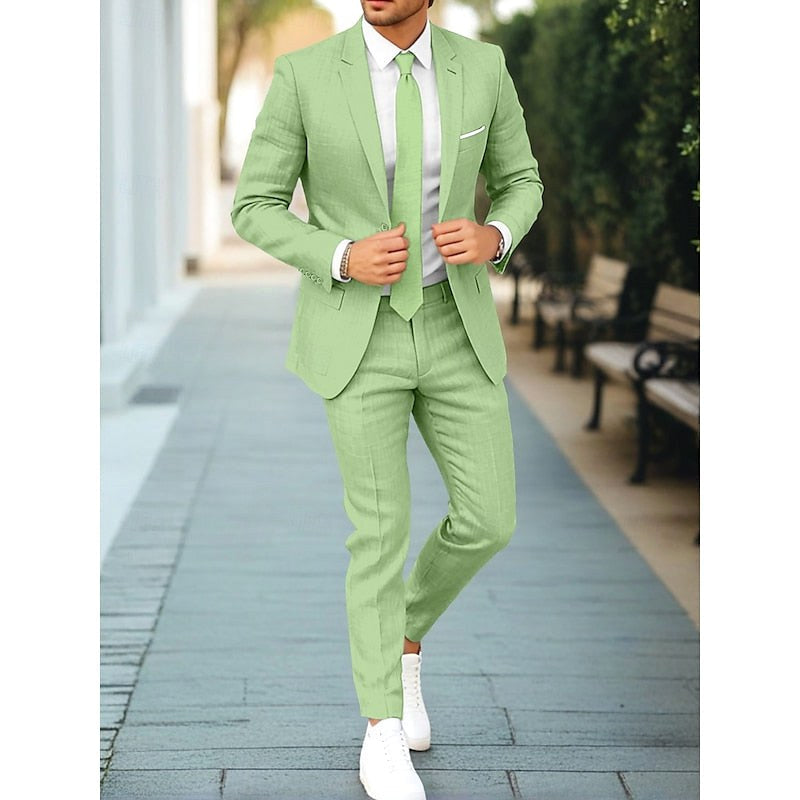Hamish | Men's Casual Two-Piece Suit, Modern Tailored Suit | Direct Attire | Green