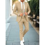 Hamish | Men's Casual Two-Piece Suit, Modern Tailored Suit | Direct Attire | Olive Green
