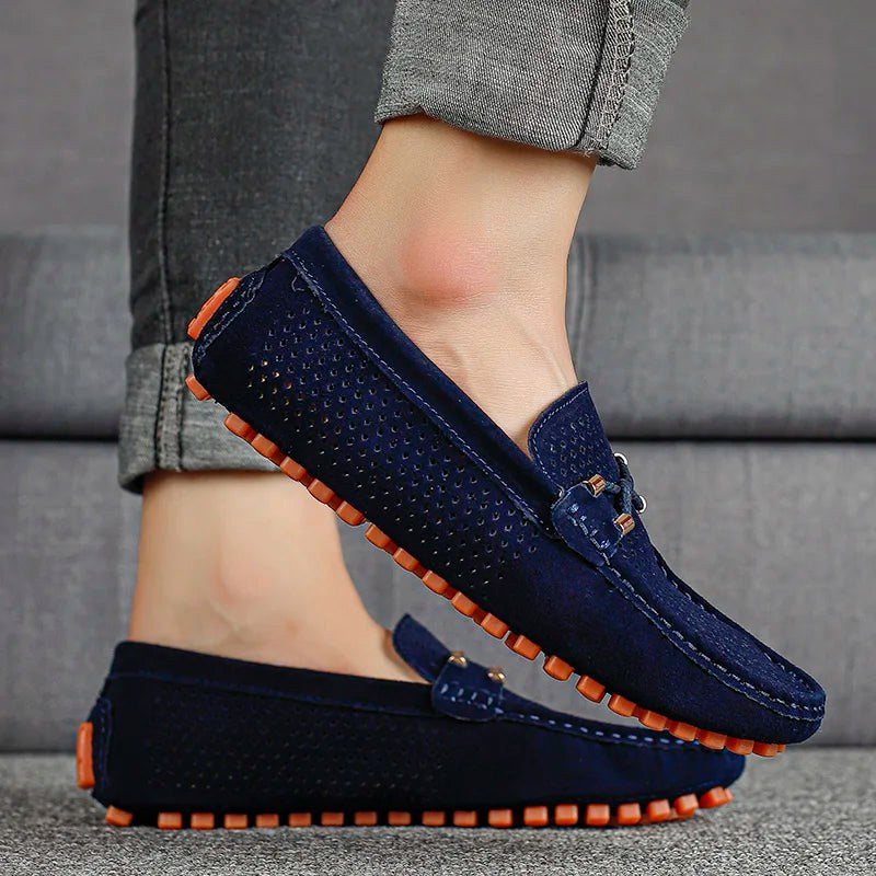 Hamish | Men's Slip-On Loafers, Casual Everyday Loafers | Direct Attire | Grey