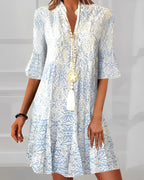 Harper | Women's Paisley Print Boho Mini Dress, Lightweight Summer Dress for Holidays and Resort Wear, Lightweight Summer Dress for Holidays and Resort Wear - image 4
