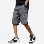 Harvey | Men's Cargo Shorts, Loose-Fit Shorts with Storage Pockets | Direct Attire | Black