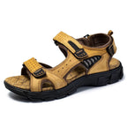Heath | Men's Supportive Sandals with Velcro Fastening, Arch Support Sandals | Direct Attire | Kameel
