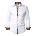 Hudson | Men's Paisley Accent Shirt, Smart Casual Shirt | Direct Attire | White