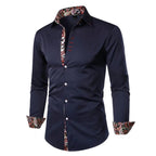 Hudson | Men's Paisley Accent Shirt, Smart Casual Shirt | Direct Attire