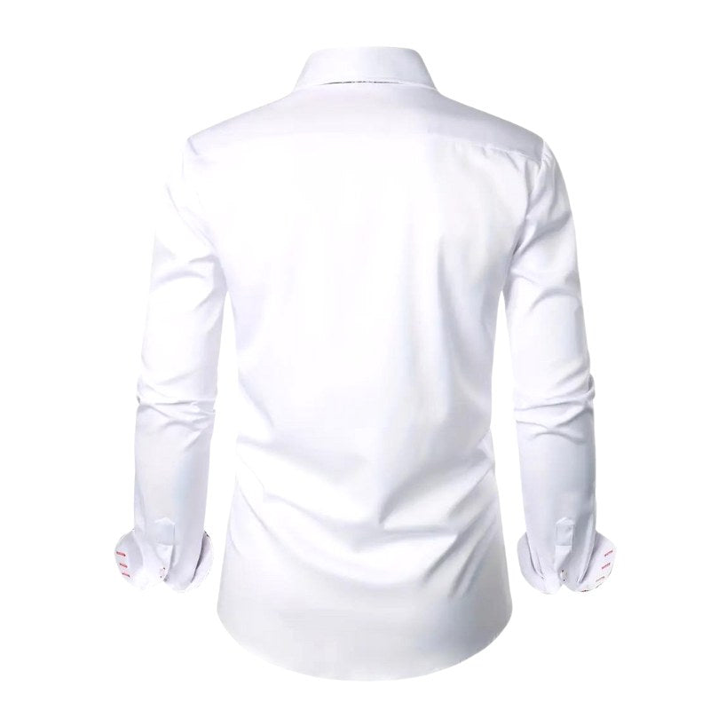 Hudson | Men's Paisley Accent Shirt, Smart Casual Shirt | Direct Attire