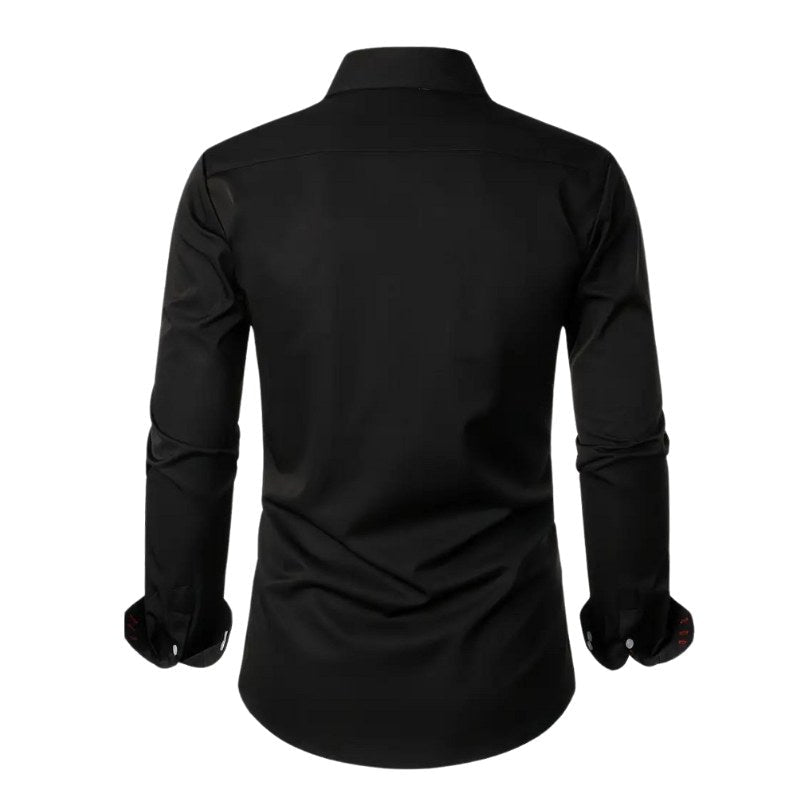 Hudson | Men's Paisley Accent Shirt, Smart Casual Shirt | Direct Attire