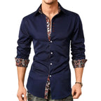 Hudson | Men's Paisley Accent Shirt, Smart Casual Shirt | Direct Attire