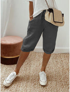 Jade | Women's Cotton Bermuda Shorts, Relaxed-Fit Warm-Weather Shorts | Direct Attire | Abrikoos
