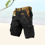 Jarrah | Men's Cargo Shorts with Multiple Pockets, Relaxed-Fit Outdoor Shorts | Direct Attire | Black