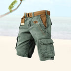 Jarrah | Men's Cargo Shorts with Multiple Pockets, Relaxed-Fit Outdoor Shorts | Direct Attire | Green