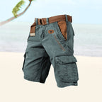 Jarrah | Men's Cargo Shorts with Multiple Pockets, Relaxed-Fit Outdoor Shorts | Direct Attire | Blue